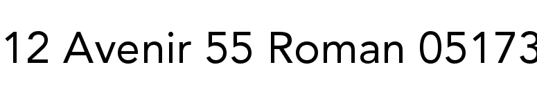 avenir 55 roman font