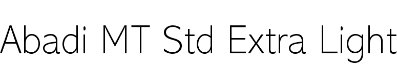 Fontsmarket Com Download Abadi Mt Std Extra Light Font For Free