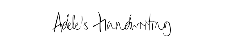 FontsMarket.com - Download Adele's Handwriting font for FREE