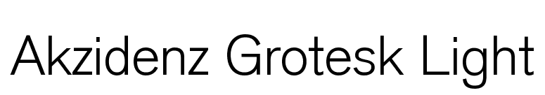 berthold akzidenz grotesk light