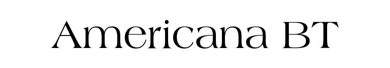 Americana Bt Font Free Download