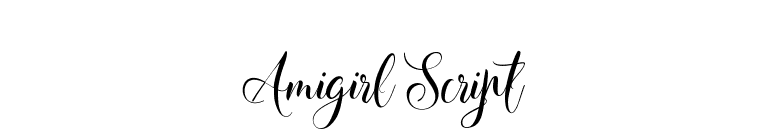 FontsMarket.com - Download Amigirl Script font for FREE