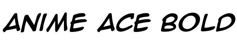 Anime Ace Bold Font