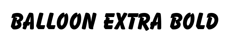 Details Of Balloon Extra Bold Font