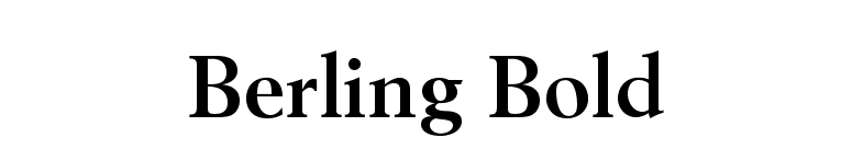 berling bold free font