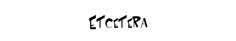 FontsMarket.com - Download Etcetera font for FREE
