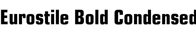 FontsMarket.com - Download Eurostile Bold Condensed font for FREE