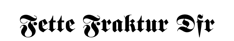 FontsMarket.com - Details of Fette Fraktur Dfr font