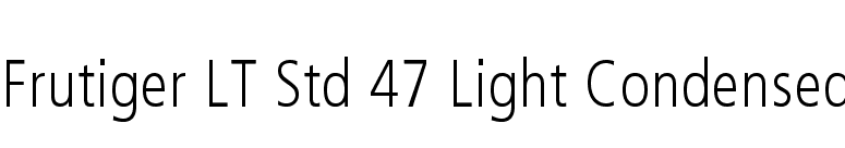 Frutiger Lt Pro Font