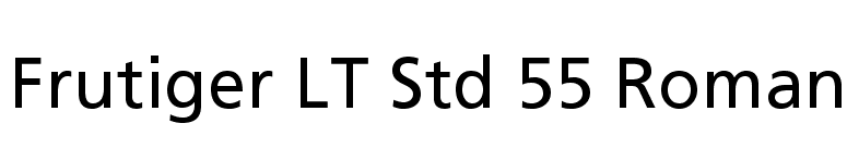 frutiger lt std roman font