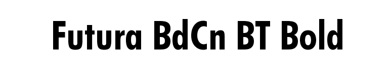 futura bdcn bt font