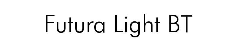 FontsMarket.com - Details of Futura Light BT font