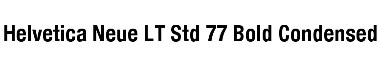 helvetica neue lt std 77 bold condensed