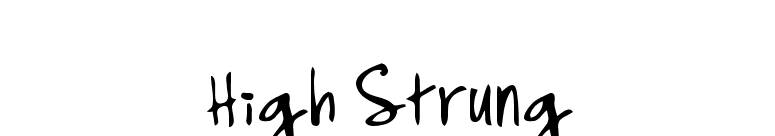 high strung font free download