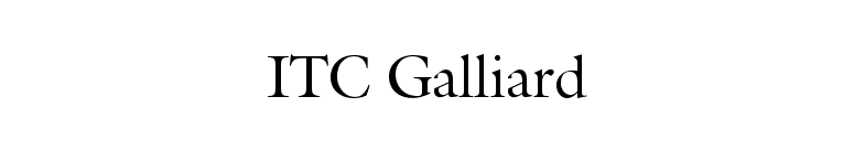 Download ITC Galliard font for FREE