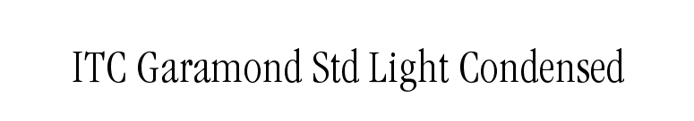 - Download ITC Garamond Std Light font for FREE