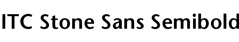 FontsMarket com Download ITC Stone Sans Semibold font for FREE