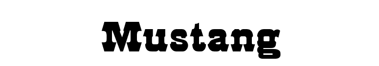 mustang font free download