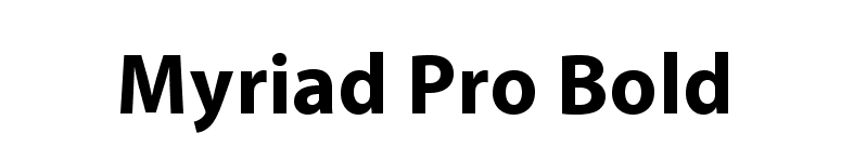 FontsMarket.com - Download Myriad Pro Bold font for FREE