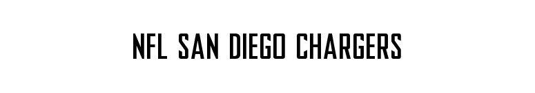 nfl san diego chargers font