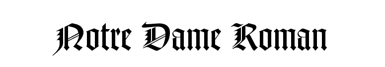 FontsMarket.com - Download Notre Dame Roman font for FREE