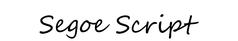 Segoe Script Font Free Download For Mac