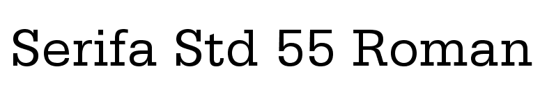 serifa std roman font