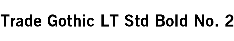 Trade gothic lt std bold font free download dafont