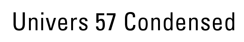 FontsMarket.com - Download Univers 57 Condensed font for FREE