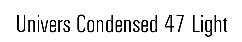 univers 47 light condensed font free download